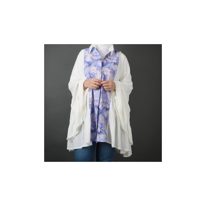 Blazer linen – Lavender Floral