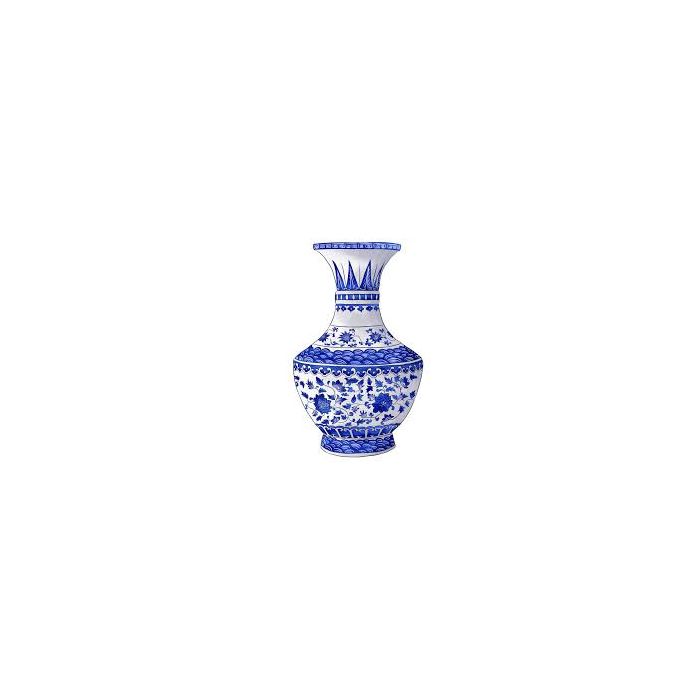 Ceramic Vase – Blue & White
