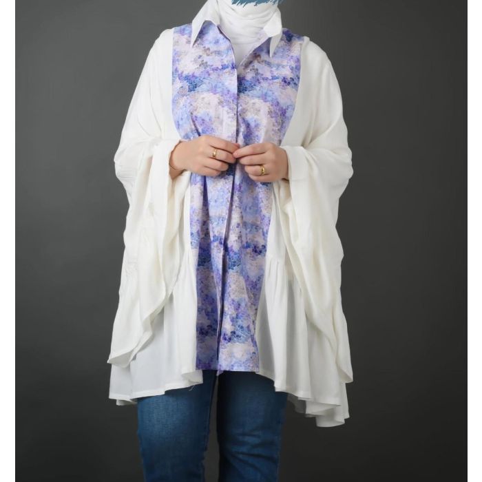 Blazer linen – Lavender Floral