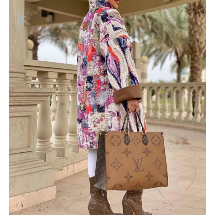 Printed Coat – Abstract Art