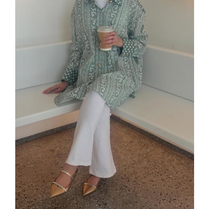 Shirt Dress – Mint Pattern