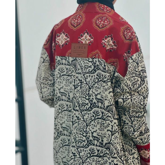 Pattern Shirt – Red & Forest