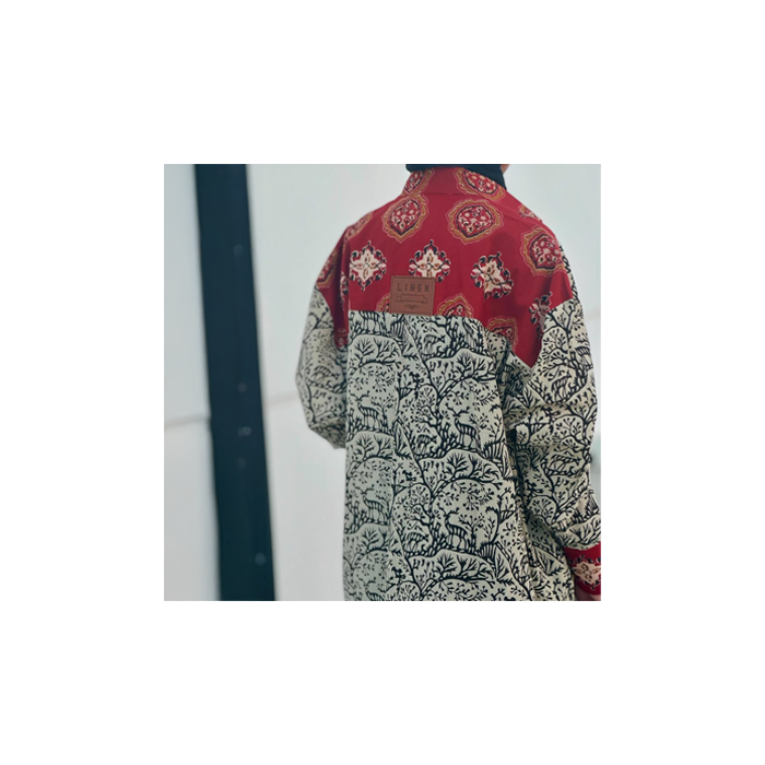 Pattern Shirt – Red & Forest