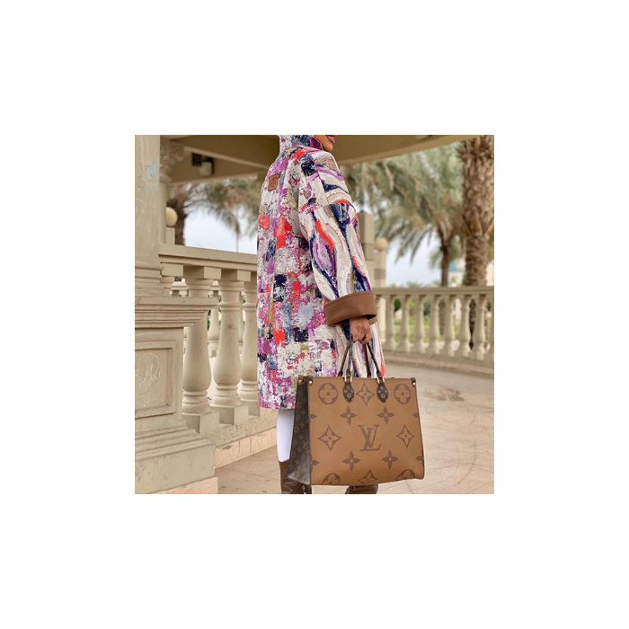 Printed Coat – Abstract Art