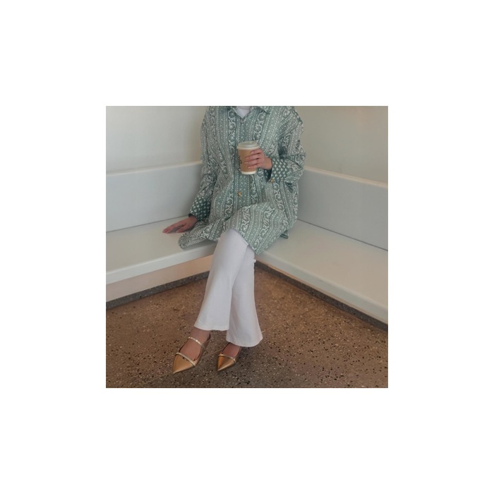 Shirt Dress – Mint Pattern