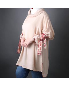 Blazer linen – Beige Embroidered