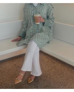 Shirt Dress – Mint Pattern